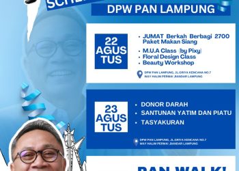 Perayaan HUT ke-27, PAN Lampung Gelar “Semarak 27th PAN Walk”