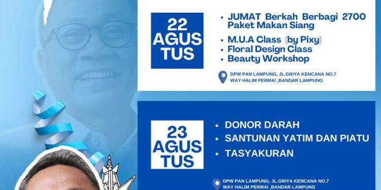 Perayaan HUT ke-27, PAN Lampung Gelar “Semarak 27th PAN Walk”