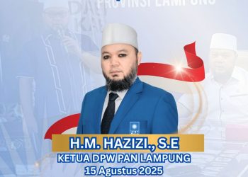 Selamat Ulang Tahun, Ketua DPW PAN Lampung M. Hazizi, SE., 15 Agustus 2025