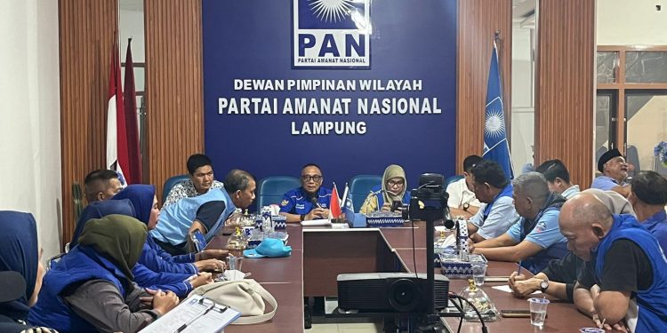 DPW PAN Lampung Gelar Rapat Persiapan HUT ke-27 PAN bersama  DPD Kota Balam dan DPC