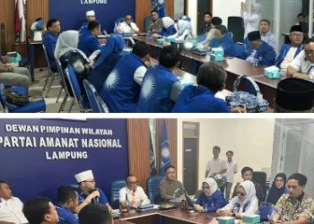 DPW PAN Lampung Gelar Rapim Membahas Program Beasiswa KIP-K UIM dan HUT PAN ke 27