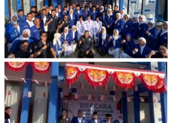 PAN Lampung bersama BM PAN, PUAN, Gelar Upacara HUT ke-80 RI di Sekretariatan DPW PAN Way Halim