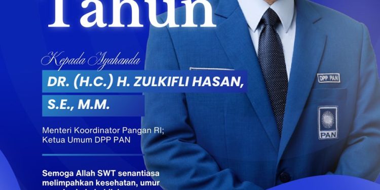 BM PAN Lampung Ucapkan Selamat Ulang Tahun untuk Ketua Umum PAN Hi. Zulkifli Hasan