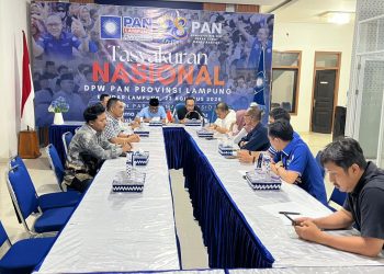 Perkuat Struktur Organisasi, Cetak Kader Militan Target Pemilu, DPW PAN Lampung Gelar Rapat Persiapan CAP